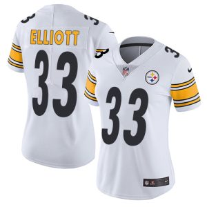 steelers #33 jalen elliott white women's stitched nfl vapor untouchable limited cheap jersey