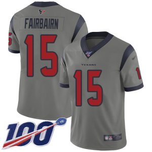 texans #15 ka'imi fairbairn gray youth stitched nfl limited inverted legend 100th season cheap jersey