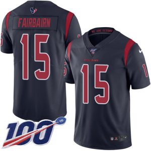 texans #15 ka'imi fairbairn navy blue youth stitched nfl limited rush 100th season cheap jersey