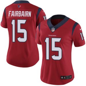 Texans #15 Ka'imi Fairbairn Red Alternate Women's Stitched NFL Vapor Untouchable Limited Jersey