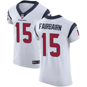 Texans #15 Ka'imi Fairbairn White Men's Stitched NFL New Elite Jersey