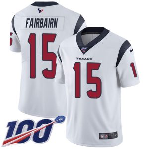 texans #15 ka'imi fairbairn white youth stitched nfl 100th season vapor untouchable limited wholesale jersey