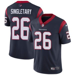 Texans #26 Devin Singletary Navy Blue Team Color Youth Stitched NFL Vapor Untouchable Limited Jersey