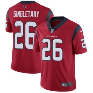 texans #26 devin singletary red alternate men's stitched nfl vapor untouchable limited cheap jersey