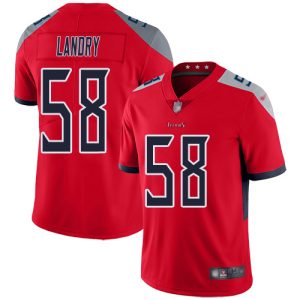 wholesale Titans #58 Harold Landry Red Men's Stitched NFL Limited Inverted Legend Jersey