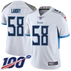 wholesale Titans #58 Harold Landry White Youth Stitched NFL 100th Season Vapor Limited Jersey