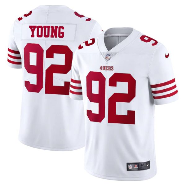 San Francisco 49ers #92 Chase Young White Men's 2022-23 Limited Stitched NFL Vapor Untouchable Jersey