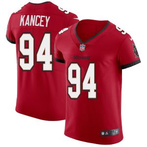 cheap Tampa Bay Buccaneers #94 Calijah Kancey Men's Red Vapor Elite Jersey