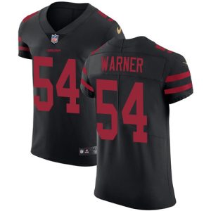 49ers #54 Fred Warner Black Alternate Men's Stitched NFL Vapor Untouchable Elite Jersey