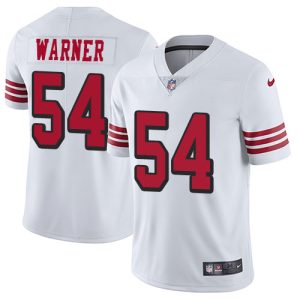 49ers #54 fred warner white rush youth stitched nfl vapor untouchable limited cheap jersey