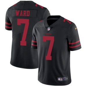 cheap 49ers #7 Charvarius Ward Black Alternate Men's Stitched NFL Vapor Untouchable Limited Jersey