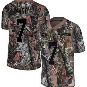 cheap 49ers #7 Charvarius Ward Camo Youth Stitched NFL Limited Rush Realtree Jersey