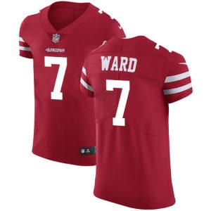 wholesale 49ers #7 Charvarius Ward Red Team Color Men's Stitched NFL Vapor Untouchable Elite Jersey