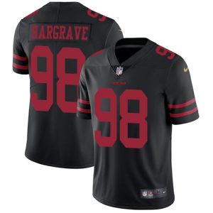 49ers #98 javon hargrave black alternate men's stitched nfl vapor untouchable limited cheap jersey