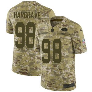 49ers #98 javon hargrave camo youth stitched nfl limited 2018 salute to service cheap jersey