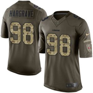 49ers #98 Javon Hargrave Green Men's Stitched NFL Limited 2015 Salute To Service Jersey