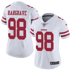 cheap 49ers #98 Javon Hargrave White Women's Stitched NFL Vapor Untouchable Limited Jersey