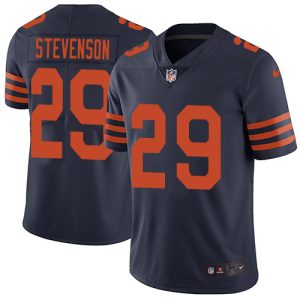 Bears #29 Tyrique Stevenson Navy Blue Alternate Men's Stitched NFL Vapor Untouchable Limited Jersey