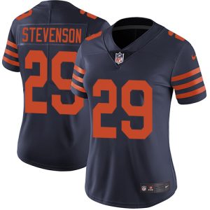 Bears #29 Tyrique Stevenson Navy Blue Alternate Women's Stitched NFL Vapor Untouchable Limited Jersey