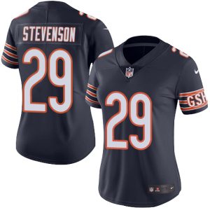 bears #29 tyrique stevenson navy blue team color women's stitched nfl vapor untouchable limited cheap jersey