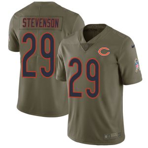 bears #29 tyrique stevenson olive men's stitched nfl limited 2017 salute to service cheap jersey