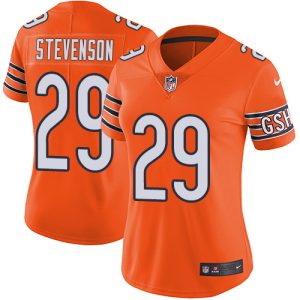 wholesale Bears #29 Tyrique Stevenson Orange Women's Stitched NFL Limited Rush Jersey