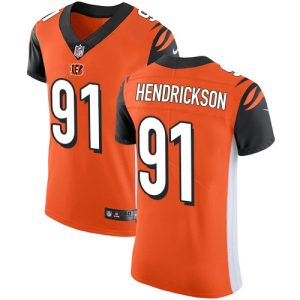 cheap Bengals #91 Trey Hendrickson Orange Alternate Men's Stitched NFL New Elite Jersey