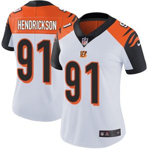 Bengals #91 Trey Hendrickson White Women's Stitched NFL Vapor Untouchable Limited Jersey