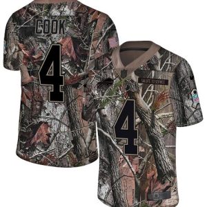 Bills #4 James Cook Camo Youth Stitched NFL Limited Rush Realtree Jersey