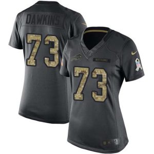 bills #73 dion dawkins black women's stitched nfl limited 2016 salute to service cheap jersey