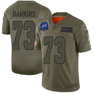 cheap Bills #73 Dion Dawkins Camo Men's Stitched NFL Limited 2019 Salute To Service Jersey