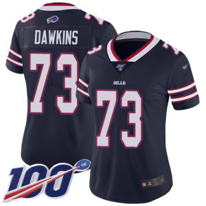 bills #73 dion dawkins navy women's stitched nfl limited inverted legend 100th season wholesale jersey