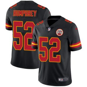 cheap Chiefs #52 Creed Humphrey Black Youth Stitched NFL Limited Rush Jersey