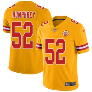 cheap Chiefs #52 Creed Humphrey Gold Youth Stitched NFL Limited Inverted Legend Jersey