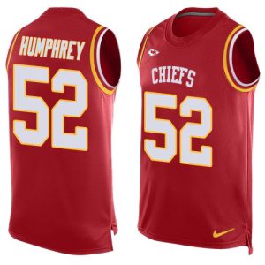 Chiefs #52 Creed Humphrey Red Team Color Men's Stitched NFL Limited Tank Top Jersey