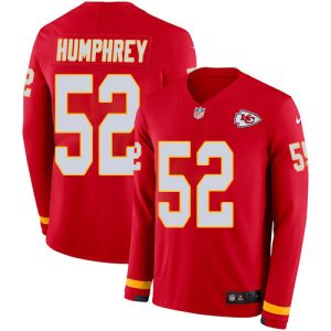 chiefs #52 creed humphrey red team color men's stitched nfl limited therma long sleeve cheap jersey