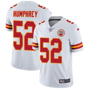 Chiefs #52 Creed Humphrey White Youth Stitched NFL Vapor Untouchable Limited Jersey