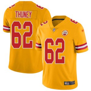 Chiefs #62 Joe Thuney Gold Men's Stitched NFL Limited Inverted Legend Jersey