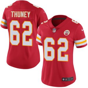 Chiefs #62 Joe Thuney Red Team Color Women's Stitched NFL Vapor Untouchable Limited Jersey