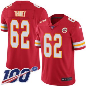 chiefs #62 joe thuney red team color youth stitched nfl 100th season vapor limited cheap jersey