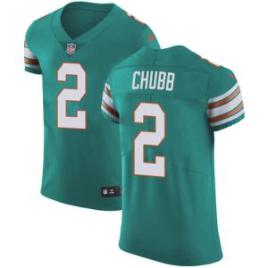 wholesale Dolphins #2 Bradley Chubb Aqua Green Alternate Men's Stitched NFL New Elite Jersey