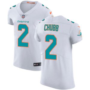 Dolphins #2 Bradley Chubb White Men's Stitched NFL Vapor Untouchable Elite Jersey