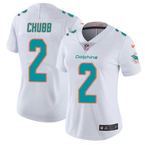 wholesale Dolphins #2 Bradley Chubb White Women's Stitched NFL Vapor Untouchable Limited Jersey