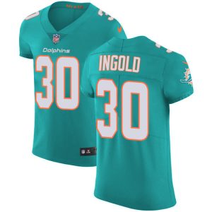 dolphins #30 alec ingold aqua green team color men's stitched nfl vapor untouchable elite cheap jersey