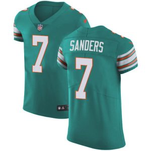 wholesale Dolphins #7 Jason Sanders Aqua Green Alternate Men's Stitched NFL New Elite Jersey