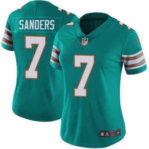 cheap Dolphins #7 Jason Sanders Aqua Green Alternate Women's Stitched NFL Vapor Untouchable Limited Jersey