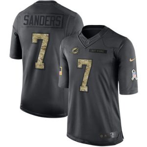 dolphins #7 jason sanders black men's stitched nfl limited 2016 salute to service wholesale jersey