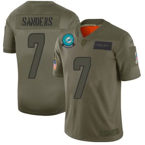 cheap Dolphins #7 Jason Sanders Camo Men's Stitched NFL Limited 2019 Salute To Service Jersey