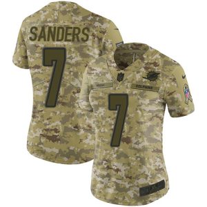 dolphins #7 jason sanders camo women's stitched nfl limited 2018 salute to service cheap jersey