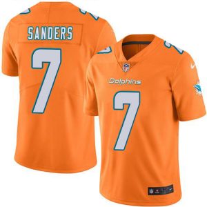 cheap Dolphins #7 Jason Sanders Orange Men's Stitched NFL Limited Rush Jersey